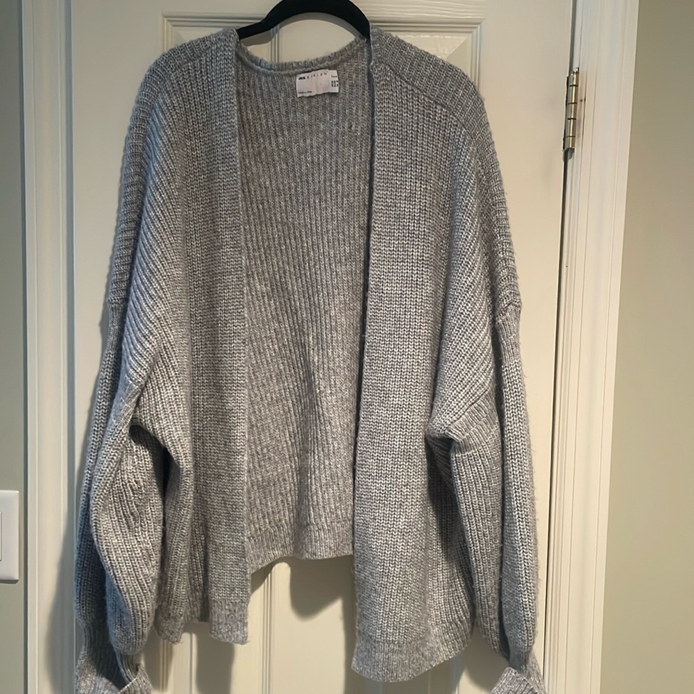ASOS design gray open front cardigan size us18